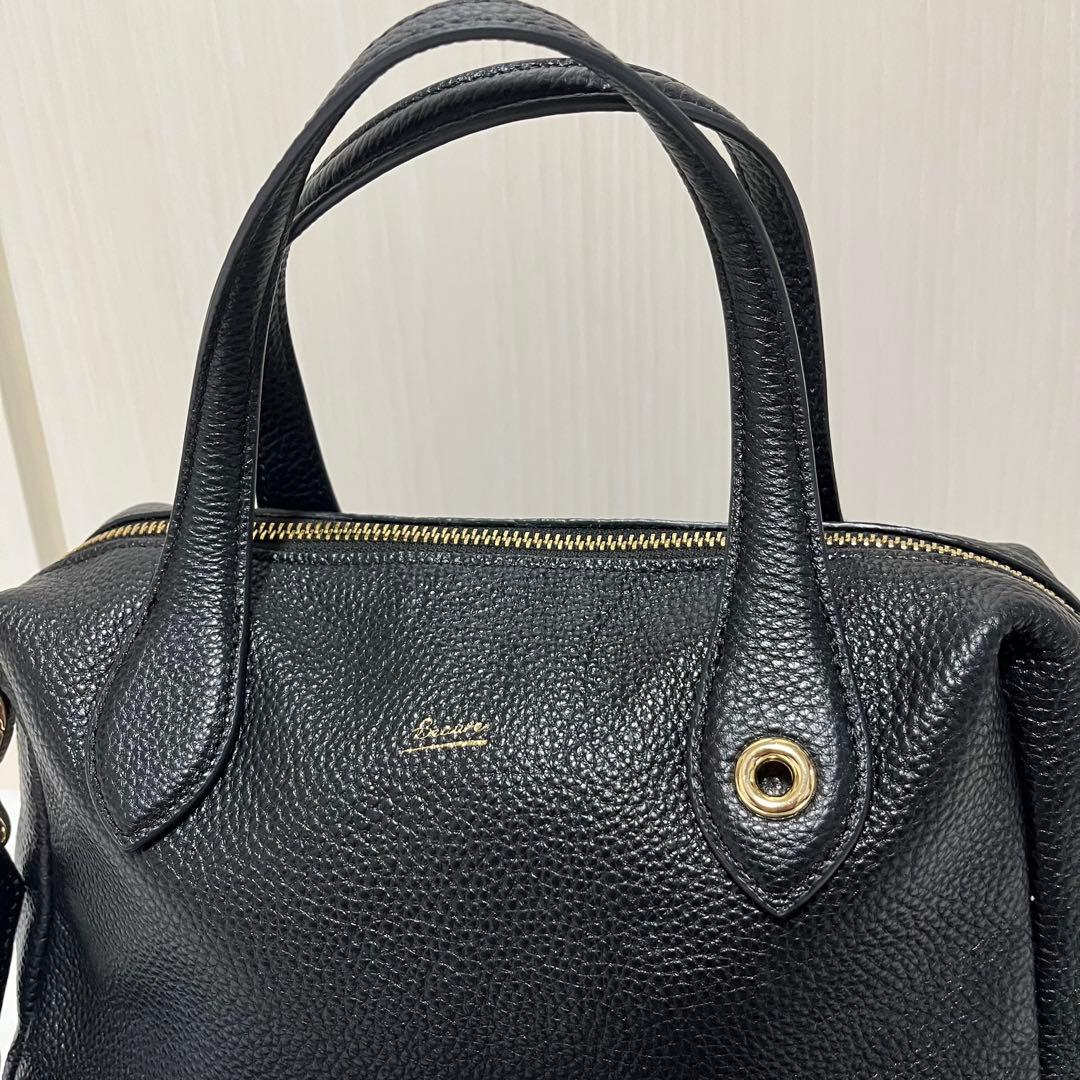 美品　16500円　BEAURE ヴュレ SHIPS カウレザー ボストンバッグ