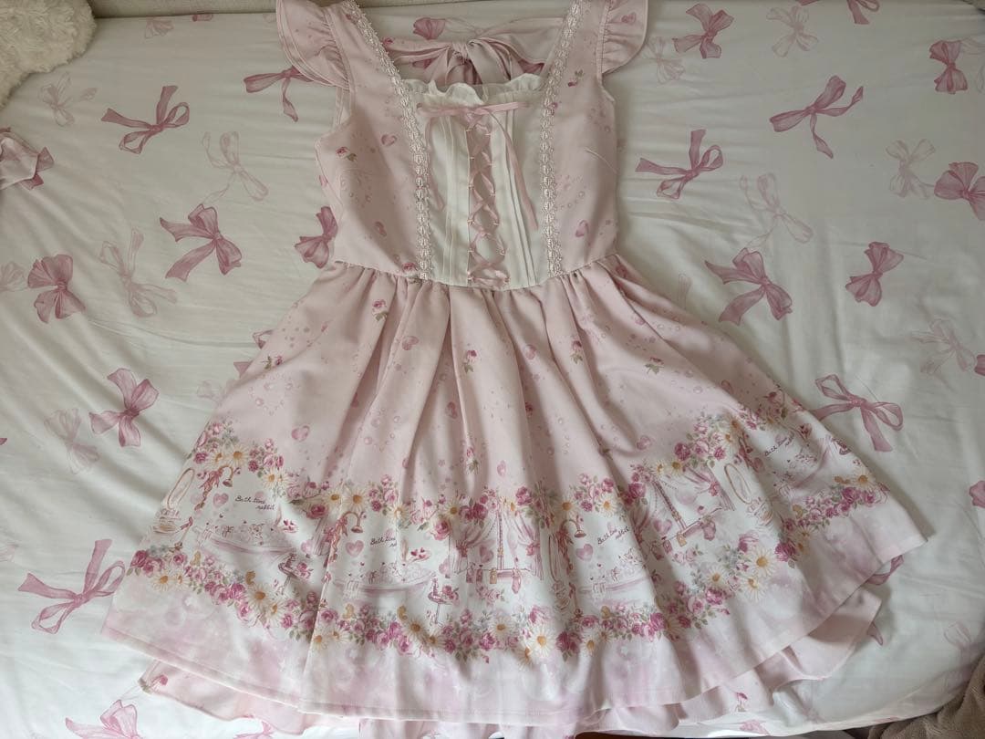 LIZLISA リズリサ バスタイムラビットジャンスカ ピンク