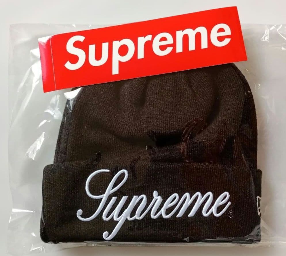 Supreme / New Era Script Beanie (黒)