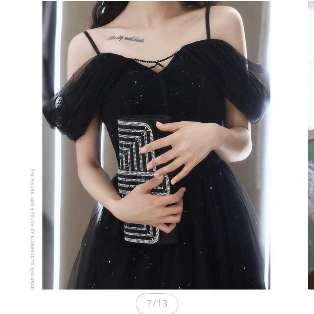 結婚式　二次会　ドレス　黒