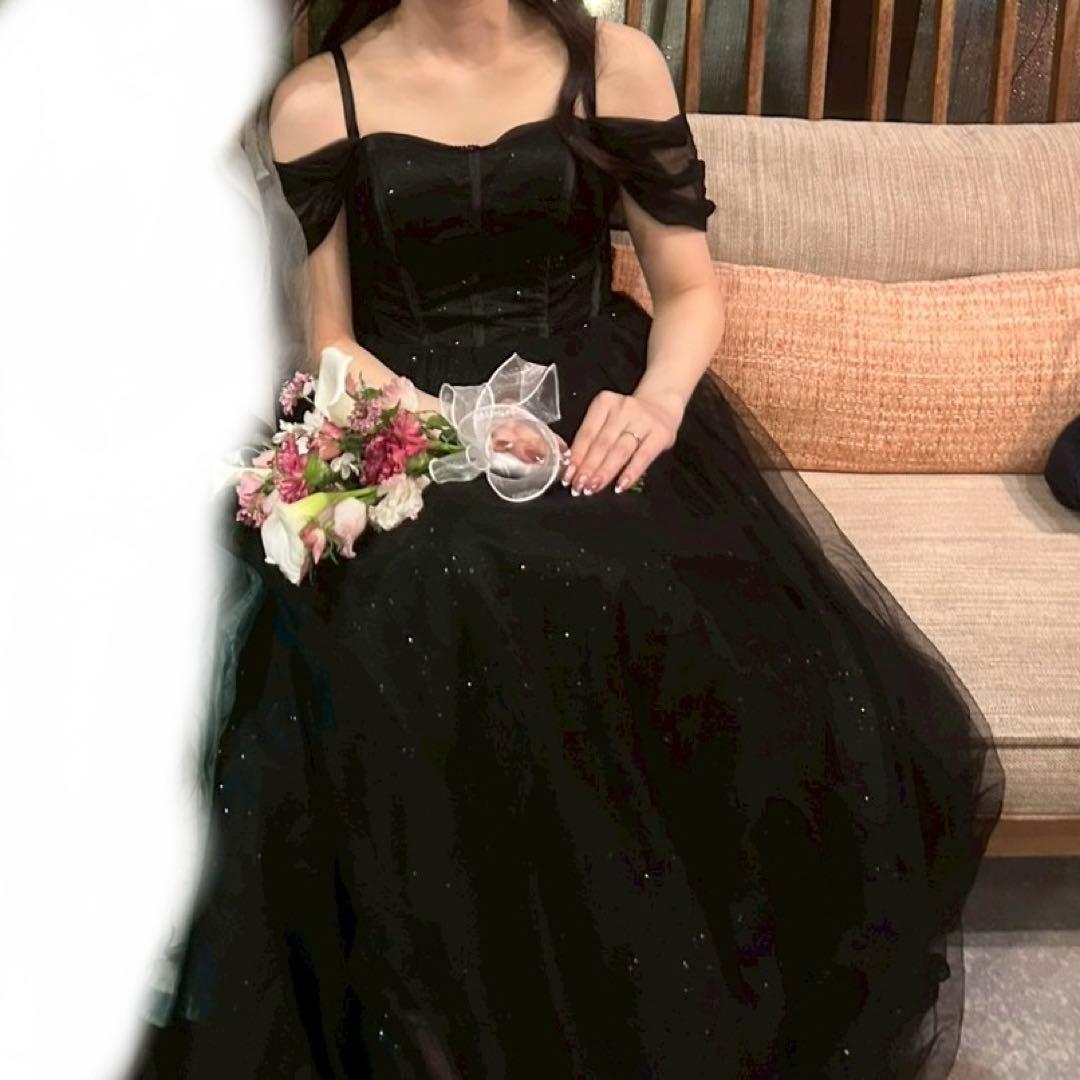 結婚式　二次会　ドレス　黒