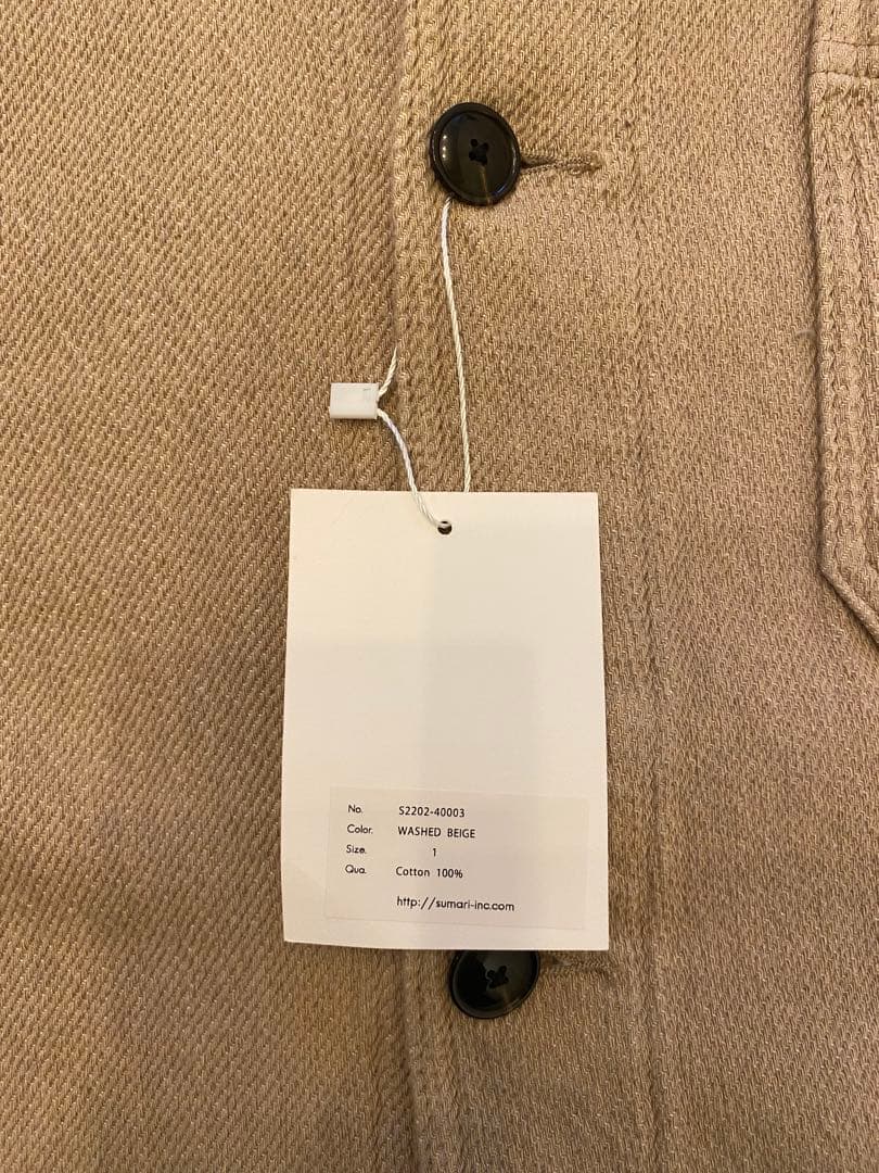 ジャケット・アウター sumari DOBBY DENIM FRENCH COVERALL