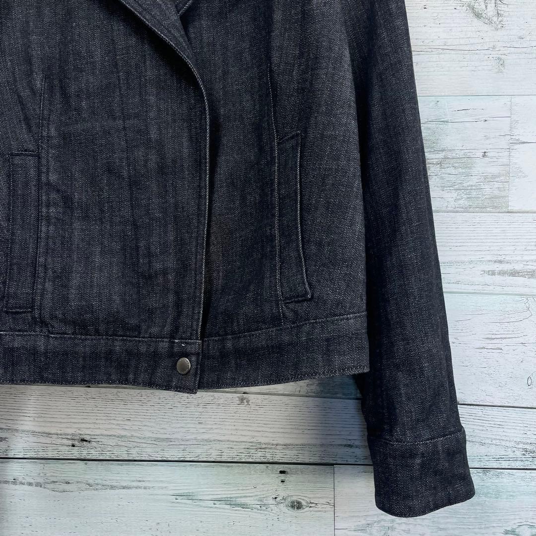 ☆大きいサイズ・3L☆バーバリーロンドン　デニムライダースジャケット　チェック柄