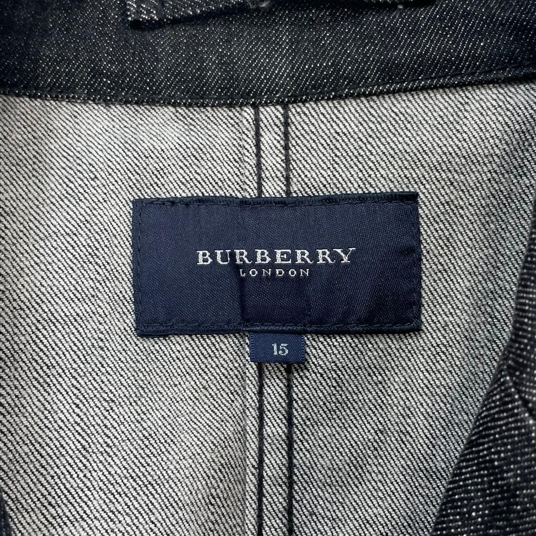 ☆大きいサイズ・3L☆バーバリーロンドン　デニムライダースジャケット　チェック柄