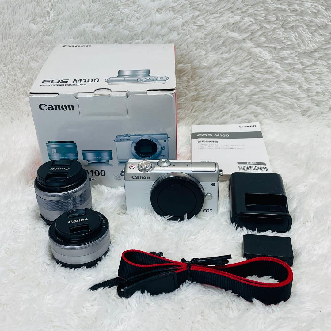 Canon ミラーレス一眼カメラカメラ　EOS M100 ダブルレンズセット