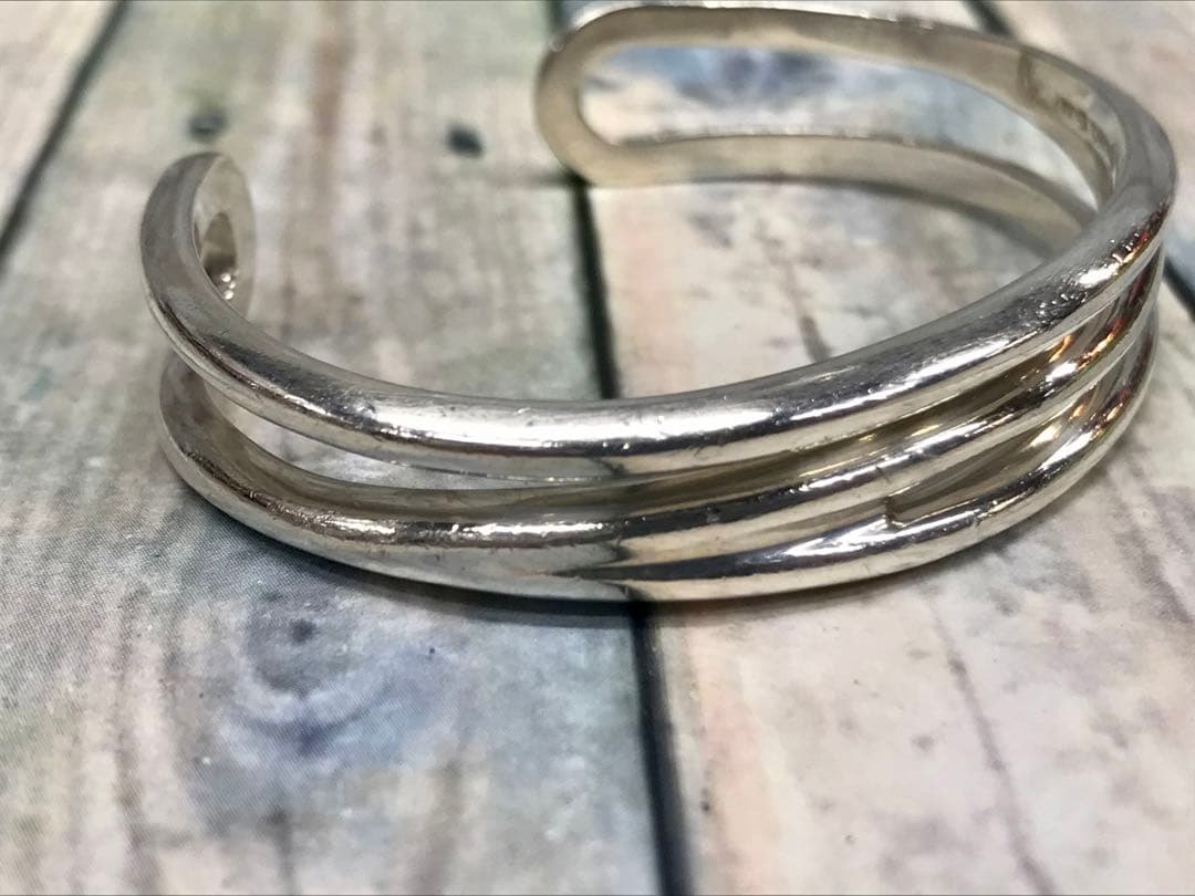 Tiffany ティファニー オープンダイアゴナル ワイドバングル　5201