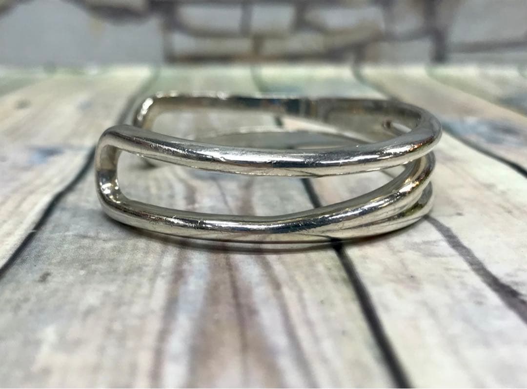 Tiffany ティファニー オープンダイアゴナル ワイドバングル　5201