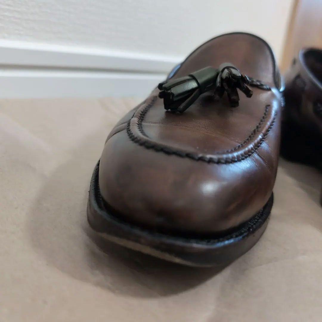 ブラウンレザー タッセルローファー 三陽山長 鹿三郎 26cm