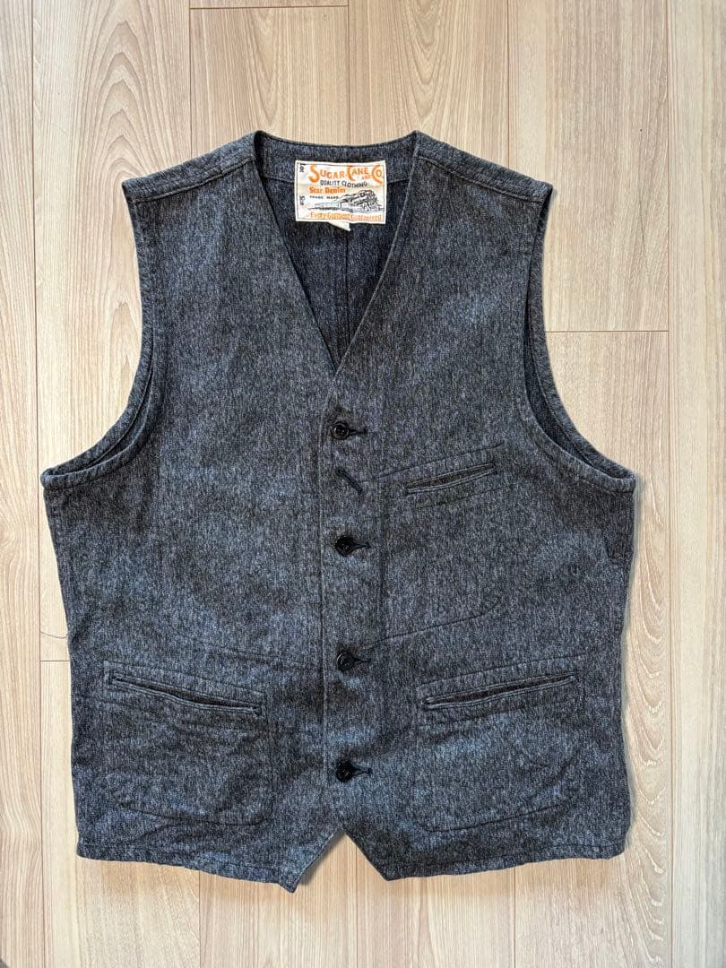 sugar cane デニム　ベスト