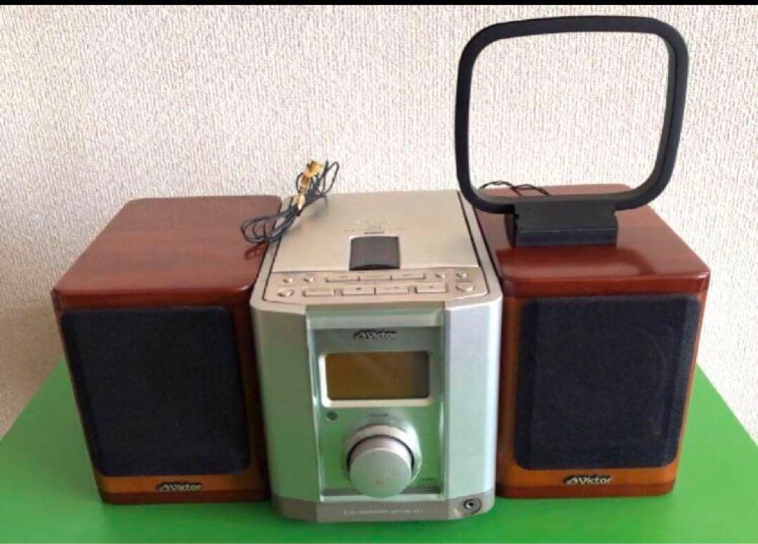 #オーディオ　ビクター　JVC VICTOR システム ウッドコーンスピーカー