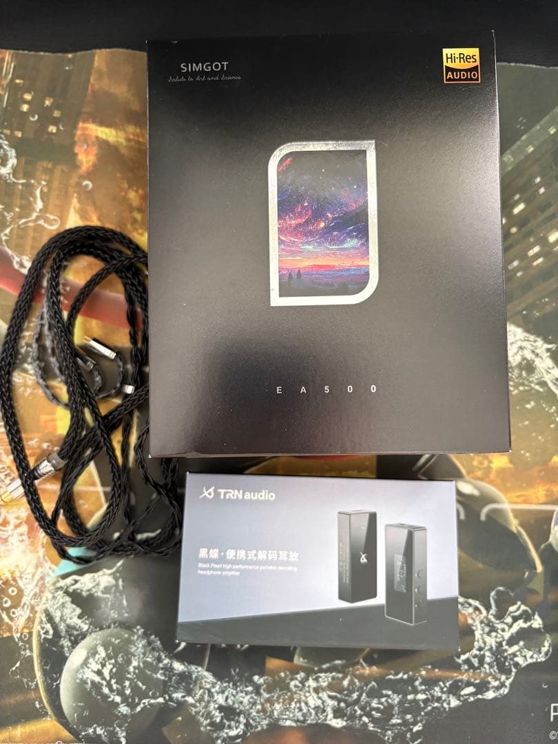 イヤホン TRN BlackPearl SIMGOT EA500 blackInk