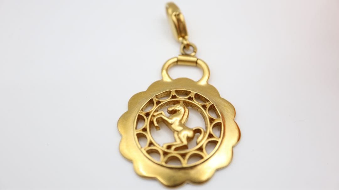 最安HERMES超美品ダブルアッシュフルール　ペンダントトップ