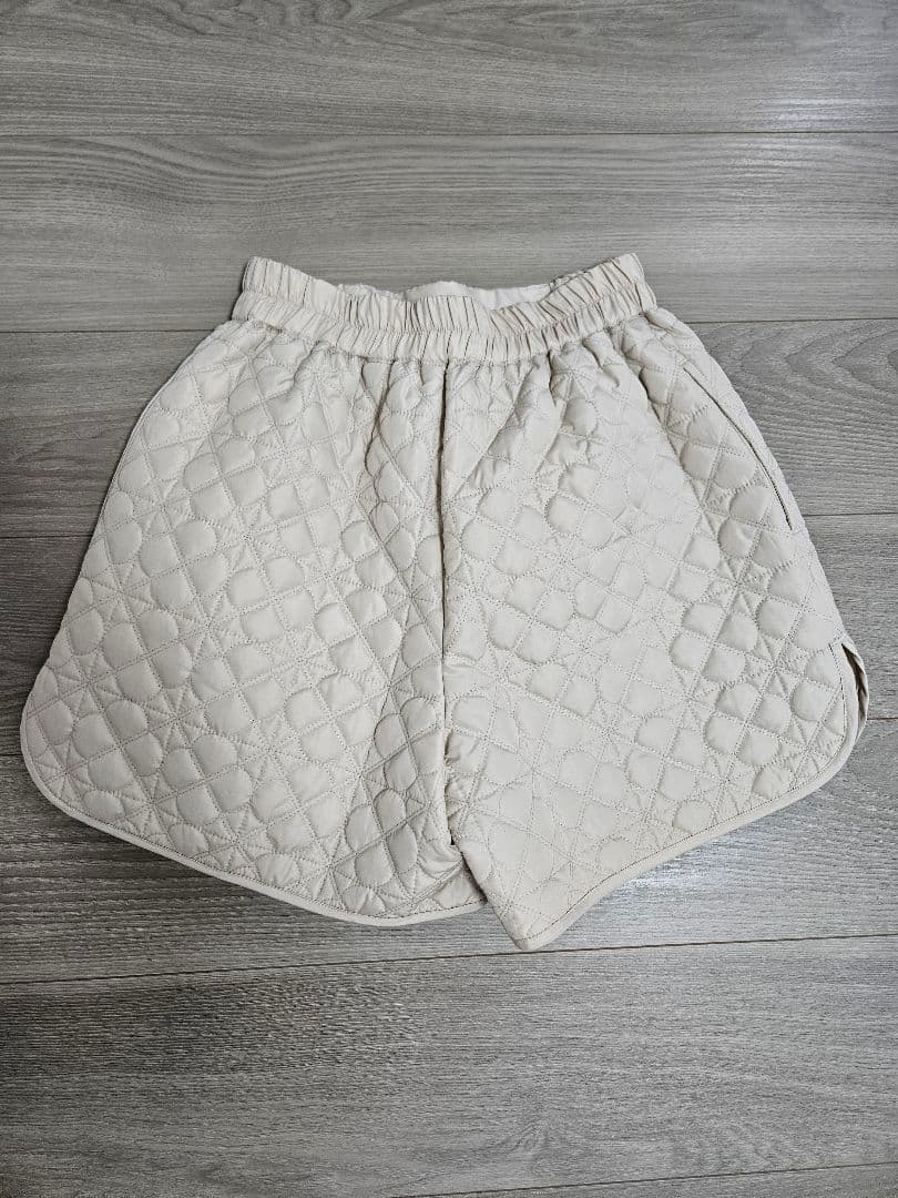 タグ付き 未使用 Liten リテン キルティングショートパンツ ピーチ