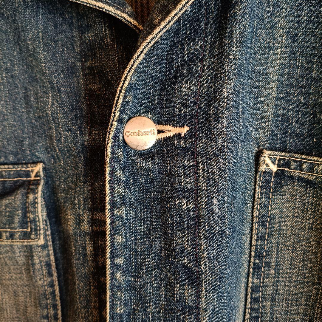 カーハート　デニムカバーオール　青系
