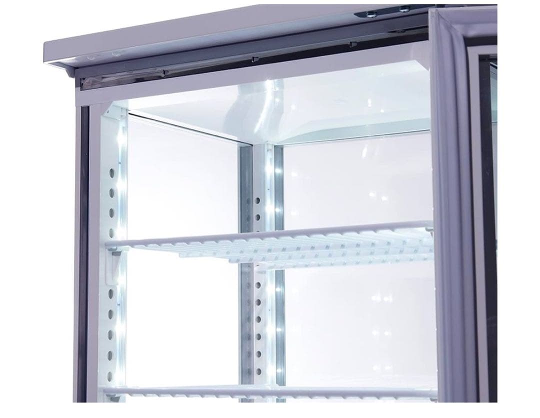 【美品】冷蔵ショーケース 卓上冷蔵庫 4面ガラスJCM