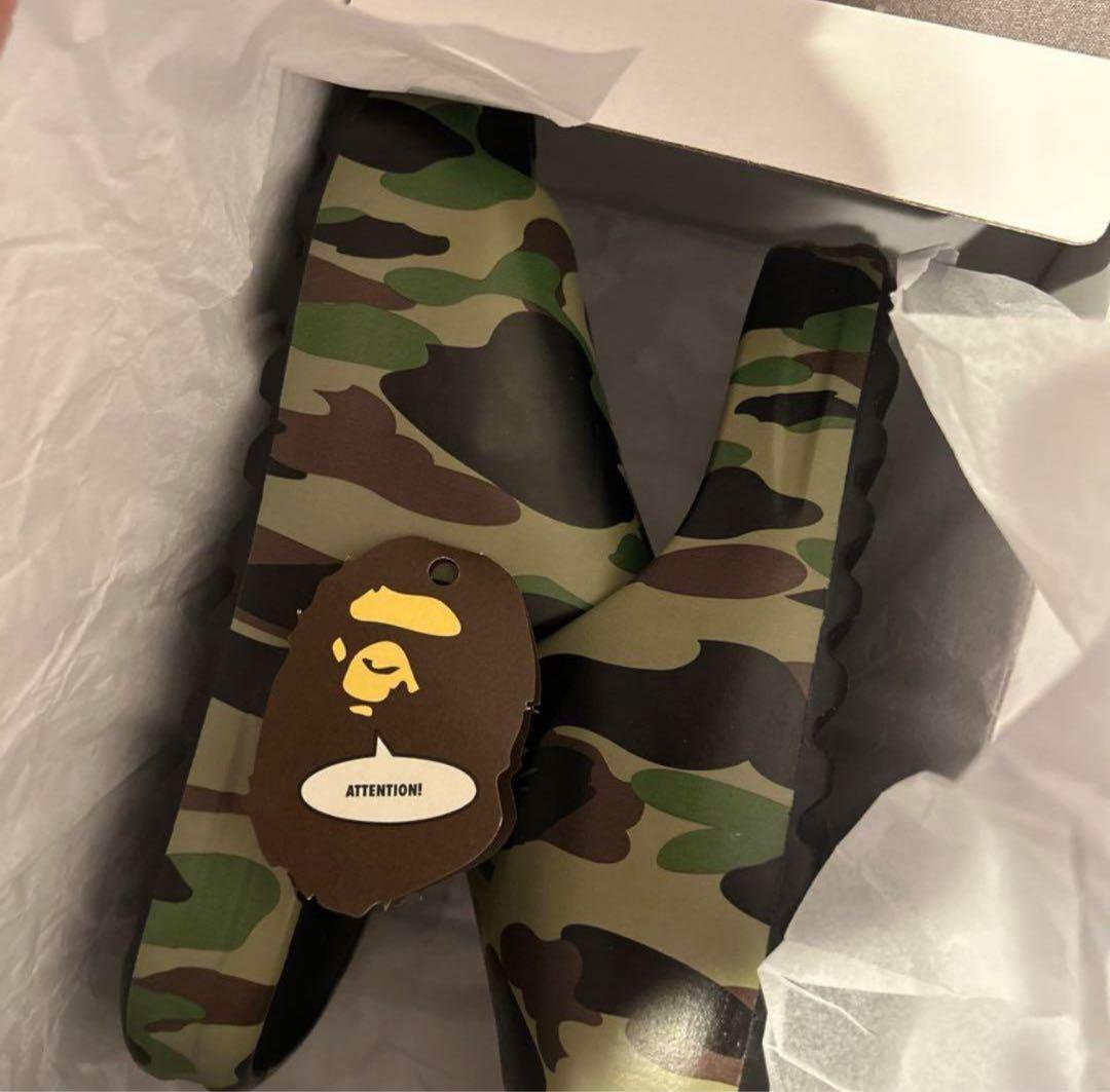 【29cm】 BAPE 1ST CAMO SLIDE SANDALS グリーン