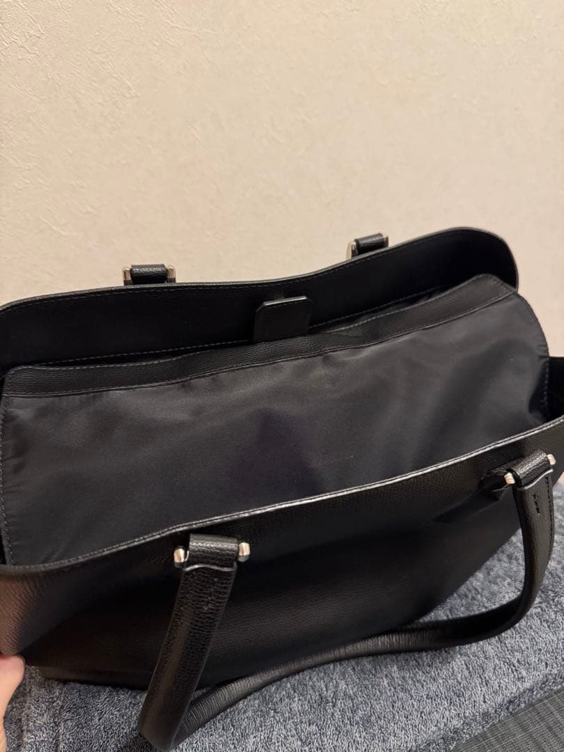 土屋鞄トートバッグ ブラックレザー HINON ヒノン ブラック ビジネスバッグ