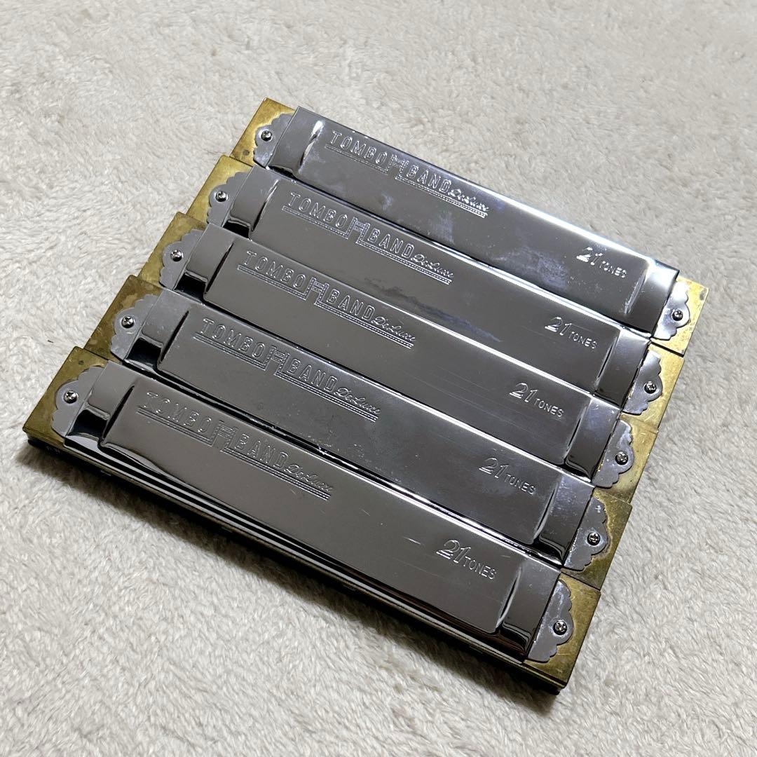 TOMBO ハーモニカ ５本セット バンド デラックス 21 tones