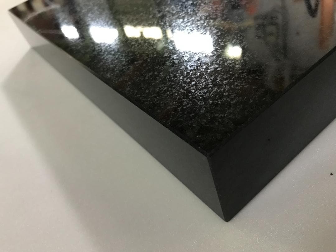 【ひでぢ】天然黒御影石 特注オーディオボード●300×300×50●2枚