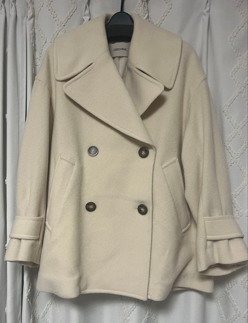 【匿名配送】COCODEAL インペリアルモッサショートPコート サイズ1