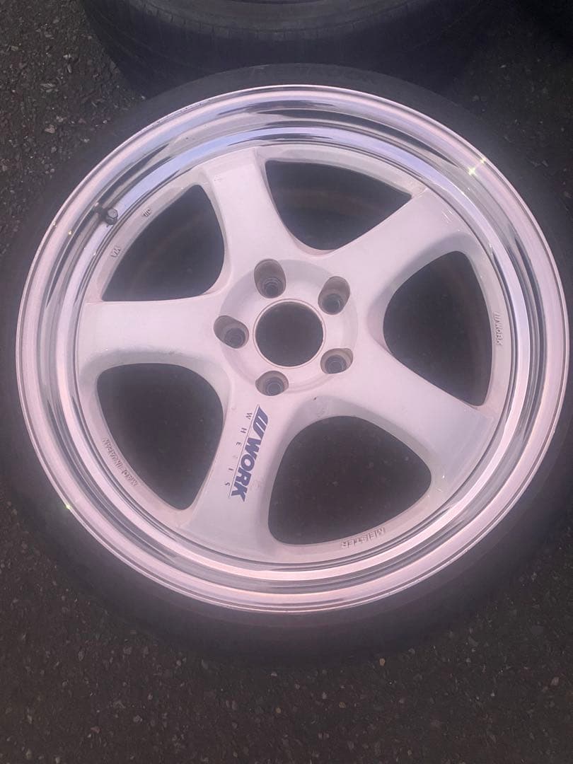 希少ホワイトワークマイスターS1R19インチ　4本セット　　　タイガ