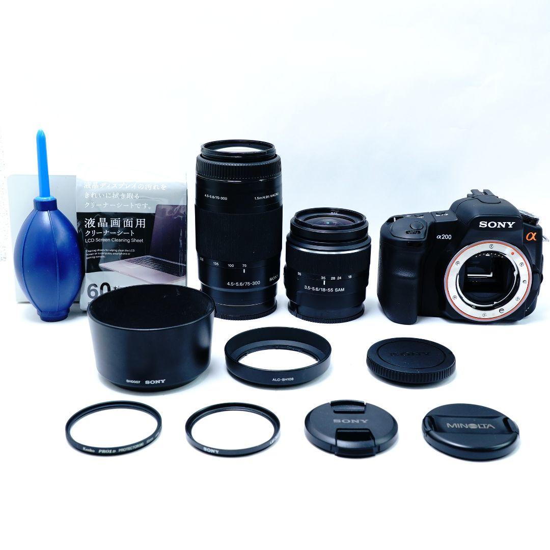 ✨美品✨ SONY α200 ダブルズームキット