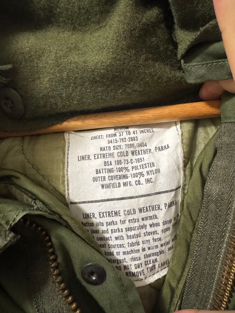 M-65 US ARMY フィールドパーカー　ミリタリー