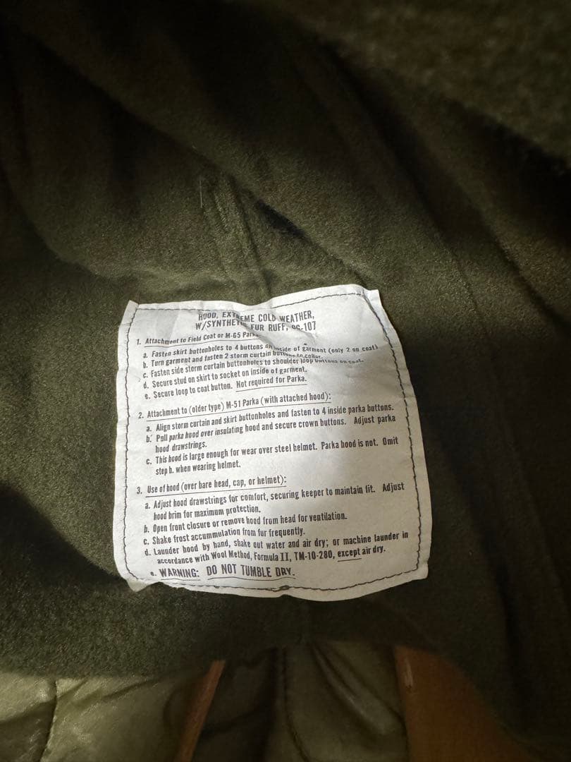 M-65 US ARMY フィールドパーカー　ミリタリー