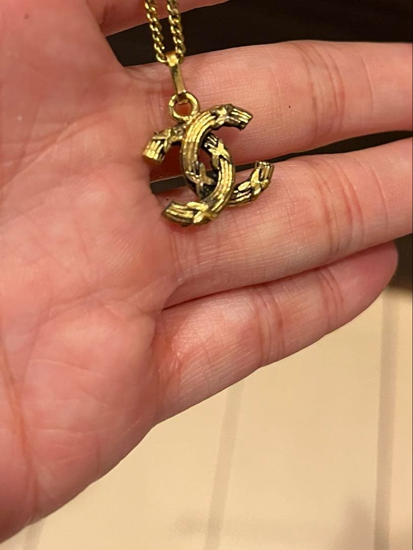 CHANEL ヴィンテージ　ゴールド　ネックレス　ココマーク　正規品