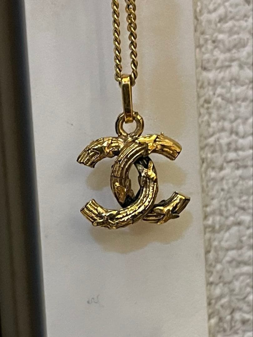 CHANEL ヴィンテージ　ゴールド　ネックレス　ココマーク　正規品
