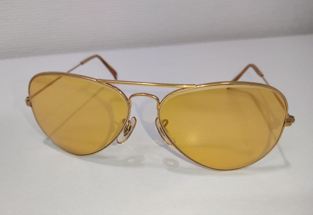 レイバン Ray-Ban USA B＆L レトロサングラス　金色フレーム