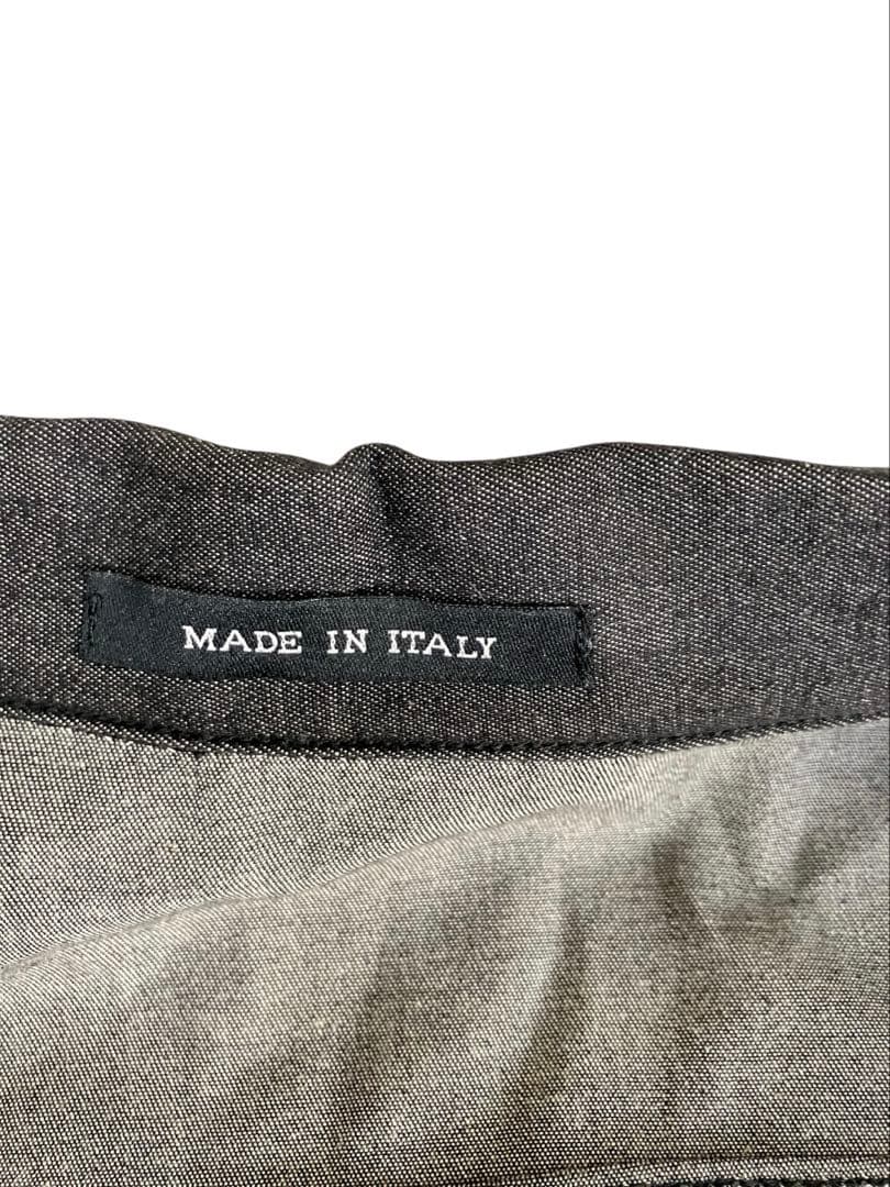 GUCCI グッチ　ストレッチデニムアシンメトリージャケット　38 刻印ボタン