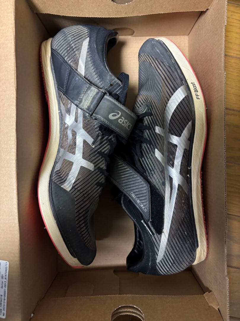 アシックス　ソニックスカイプロ 28.0cm 黒/赤【値下げしました】