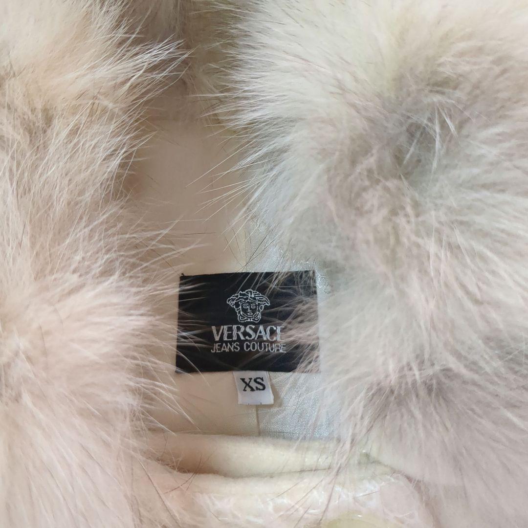 VERSACE JEANS COUTURE ヴェルサーチ ファーコート XS