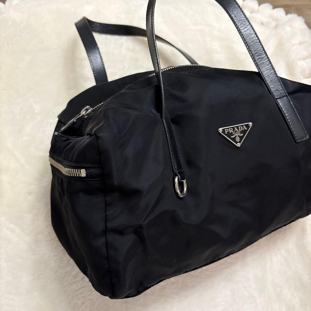 PRADA ブラック ナイロン ハンドバッグ　ミニボストンバッグ　BR2394