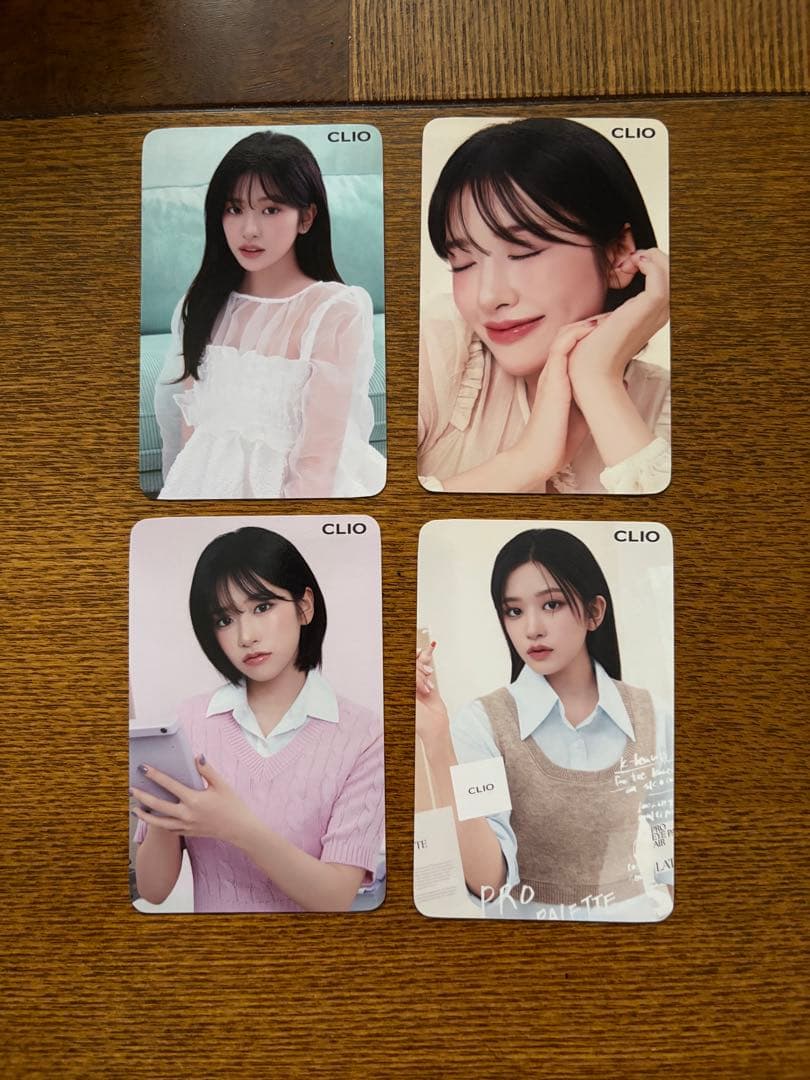 IVE ユジン　CLIO 2024 購入特典 第4弾　両面トレカ　4枚セット