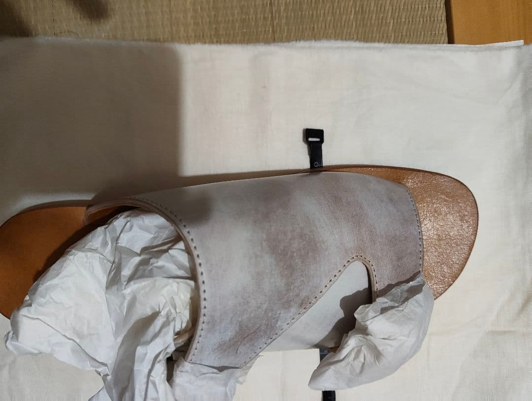 DIMISSIANOS&MILLER 柿の葉別注 ホワイトマーブルサンダル