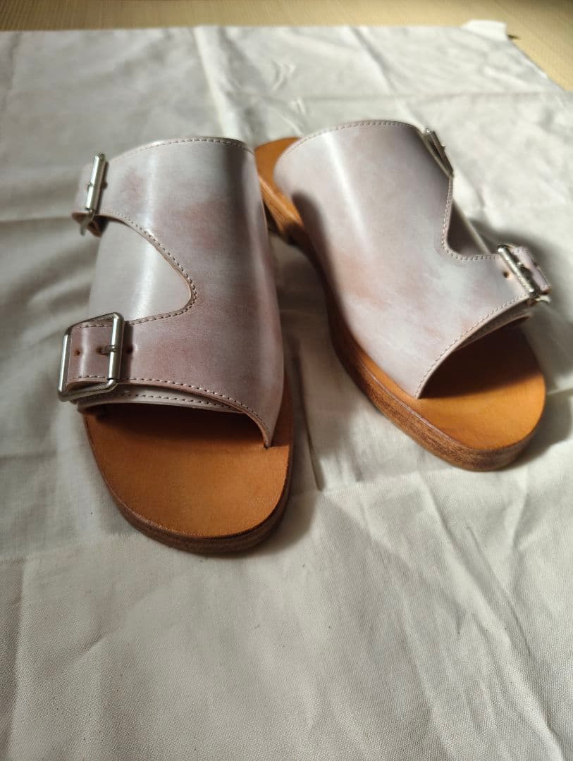 DIMISSIANOS&MILLER 柿の葉別注 ホワイトマーブルサンダル