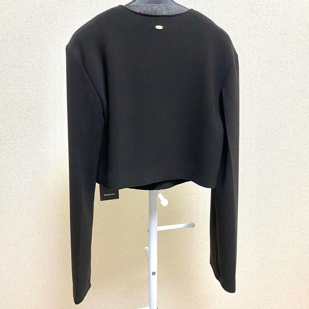 アニュアンス　カットジョーゼットショートカーディガン