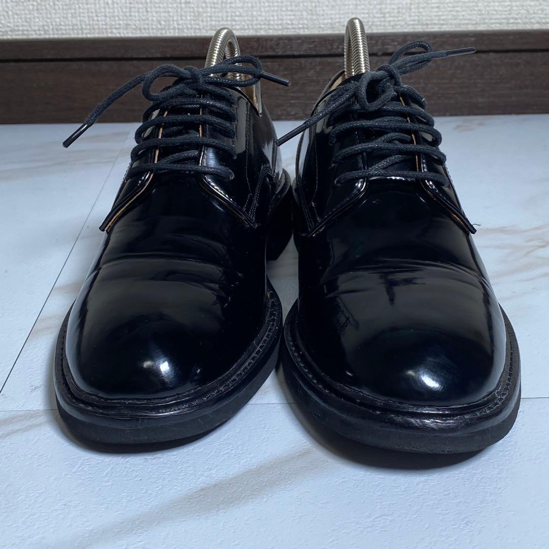 現行♡ボッテガヴェネタ 光沢レザー レースアップシューズ プレーントゥ 内羽根