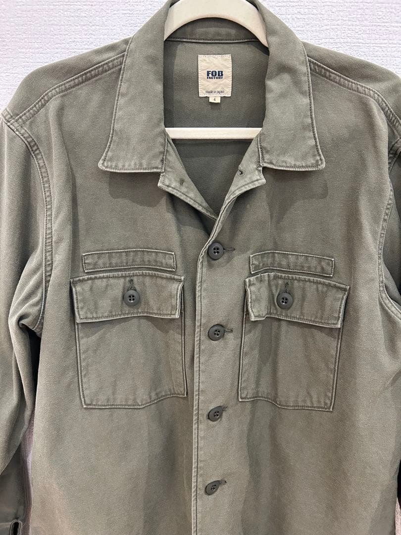 fob factory fob2362 ファティーグシャツジャケット　XL
