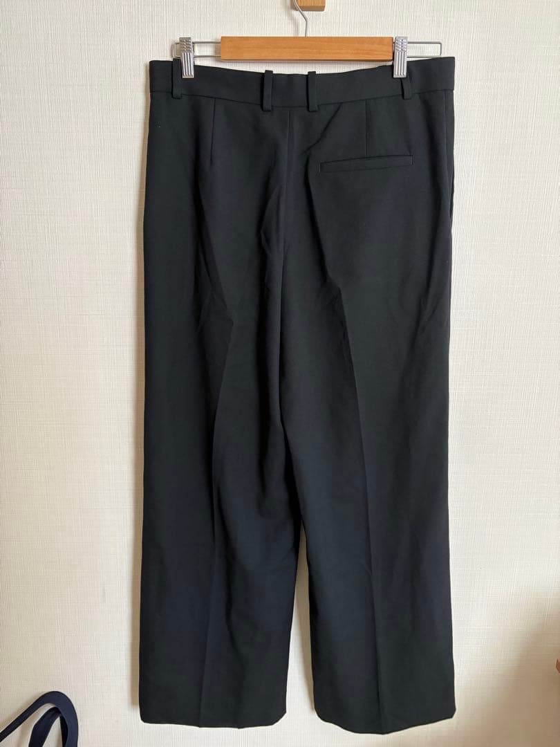 COS ワイドレッグテーラードツイルパンツ 38