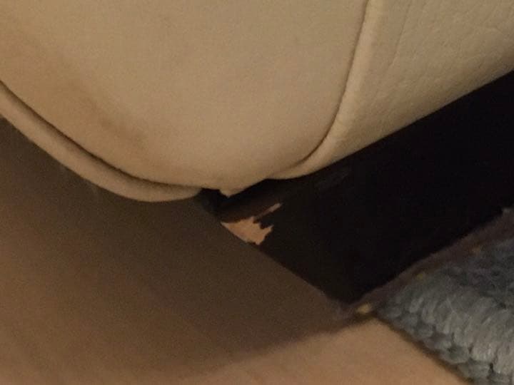 高級レザーソファ　アイボリー