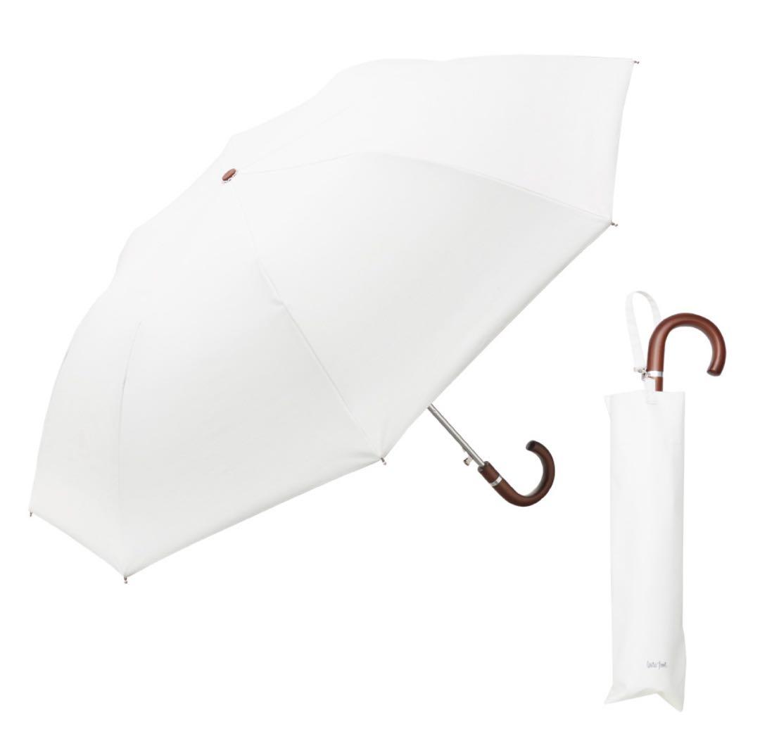 【ワンタッチ開】COKAGE+ 木手元 55cm ジャンプ折　オフホワイト