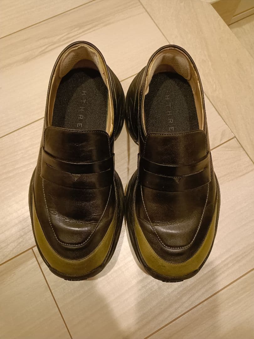 HTHREE - LEBE ペニーローファー - オリーブグリーン