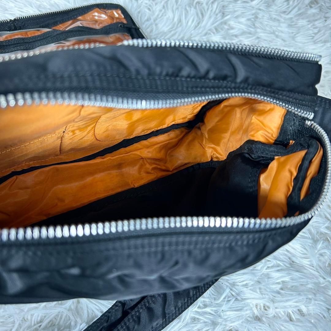 希少・未使用級✨ポーター タンカー 2層式 ショルダーバッグ 廃盤 L 黒