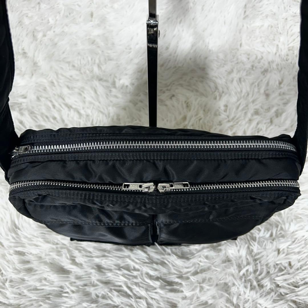 希少・未使用級✨ポーター タンカー 2層式 ショルダーバッグ 廃盤 L 黒