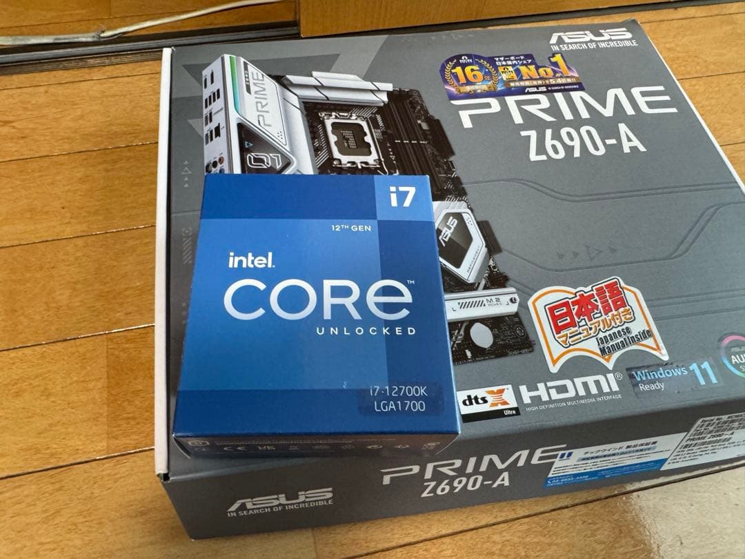 ASUS PRIME Z690-A マザーボード & i7-12700k