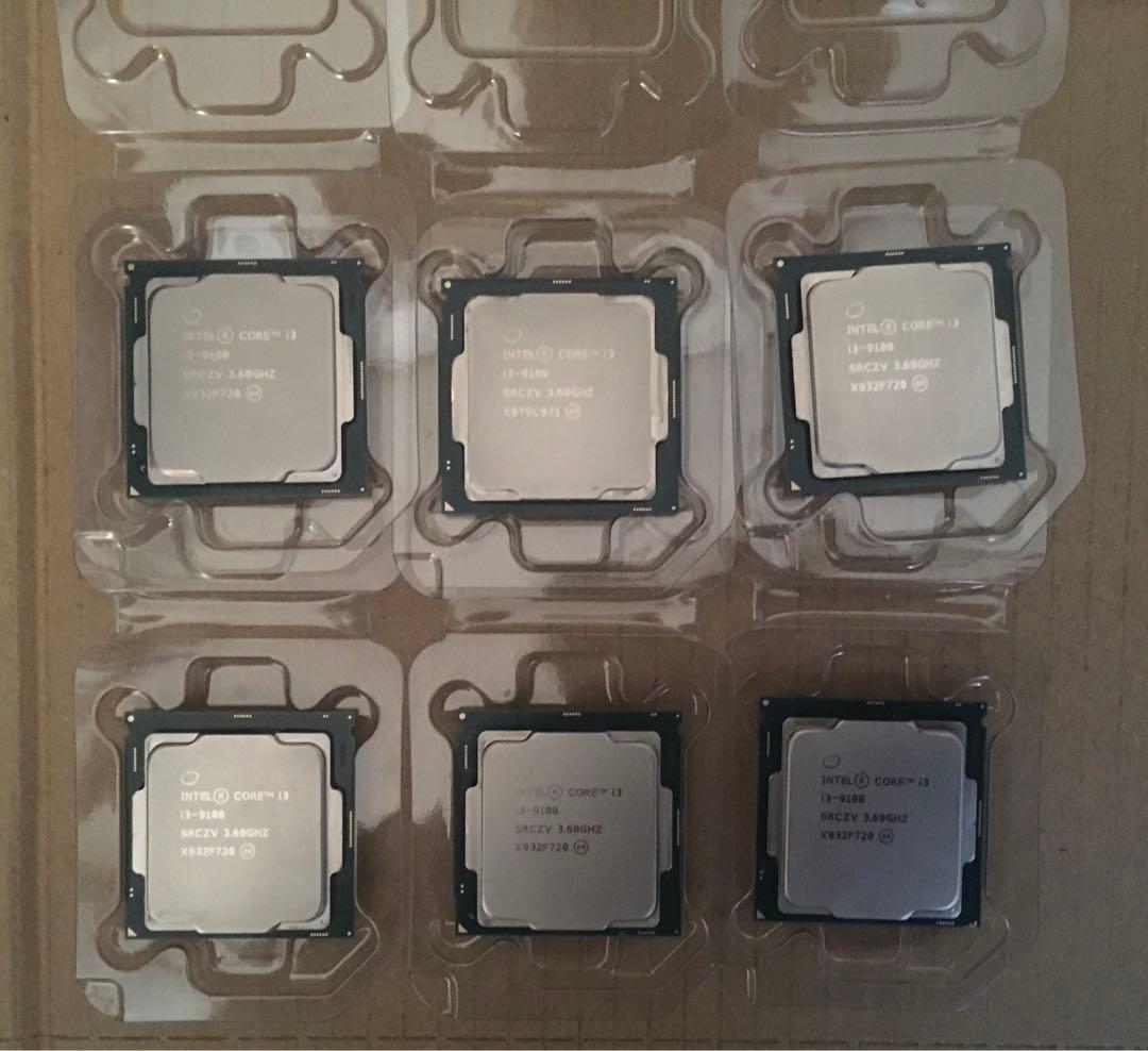 Intel Core i3-9100 CPU 6個セット