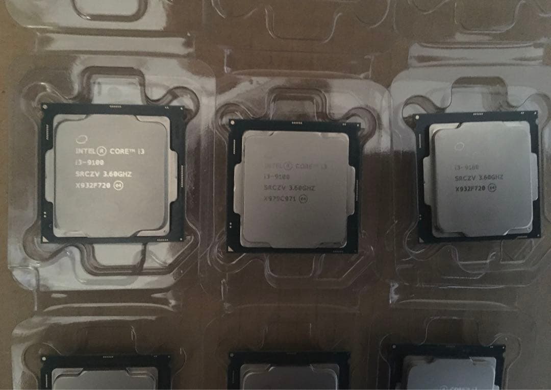 Intel Core i3-9100 CPU 6個セット